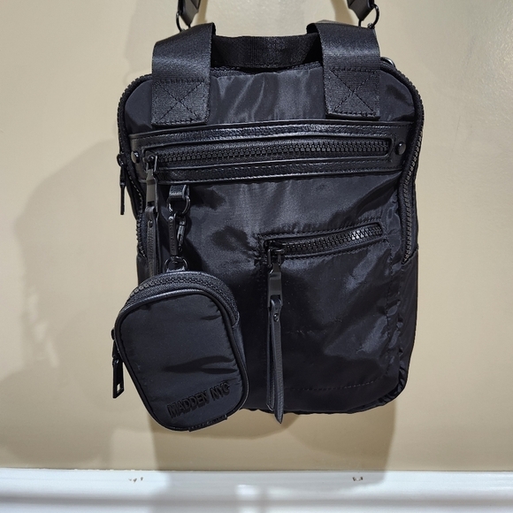 Madden NYC Women's Multi Pocket Convertible Backpack With Pouch Black - Picture 2 of 11